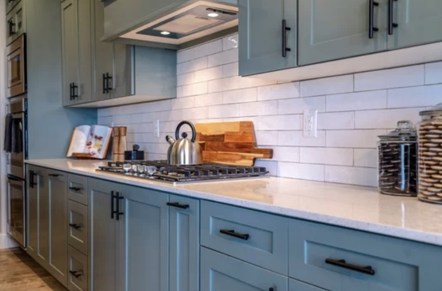 Blue-Gray Shaker Kitchen
