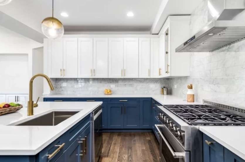 Blue & White Luxury Kitchen